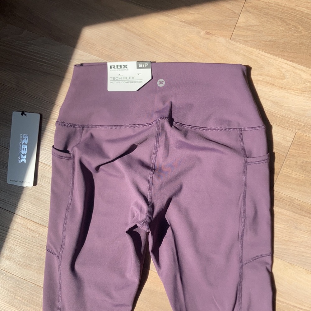 RBX ankle legging w cell phone pocket wicking & flexibility size S - Picture 12 of 17